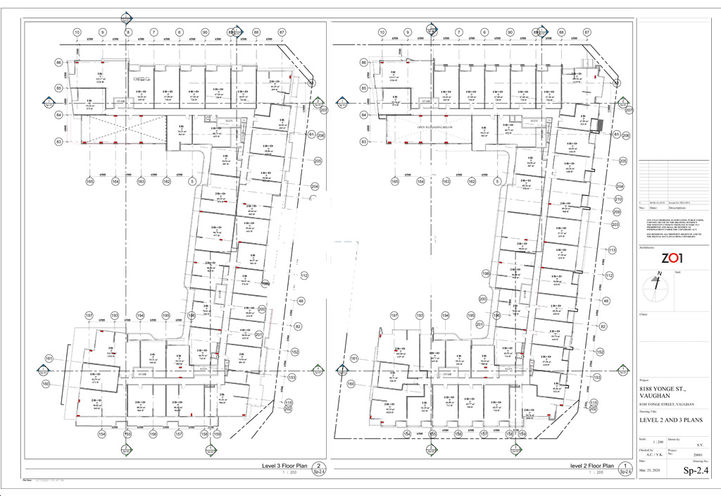 8188 Yonge Condos,  Level 2 and 3 Floorplate