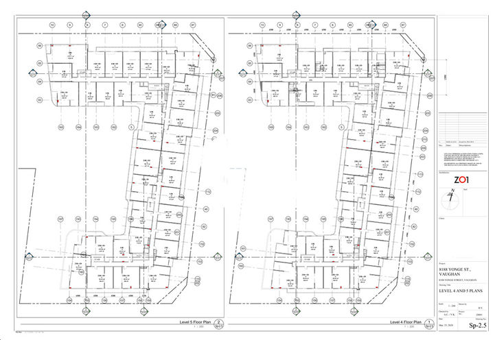 8188 Yonge Condos, Level 4 and 5 Floorplate