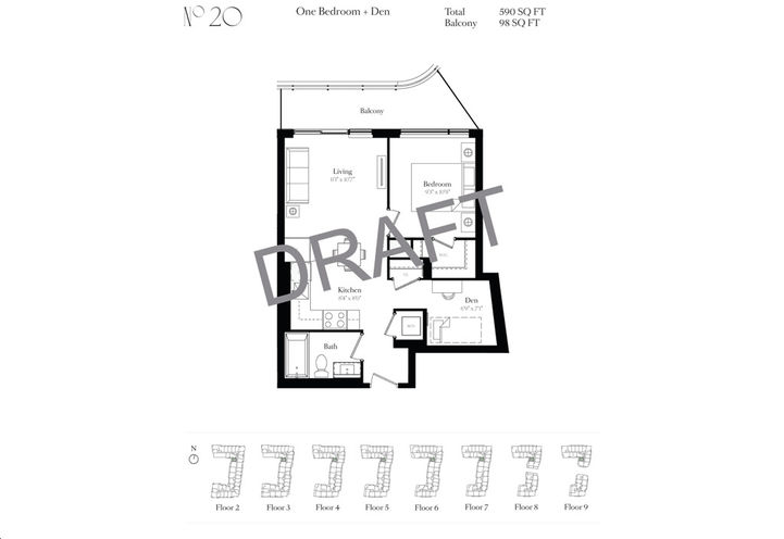 8188 Yonge Condos, One Bedroom Plus Den