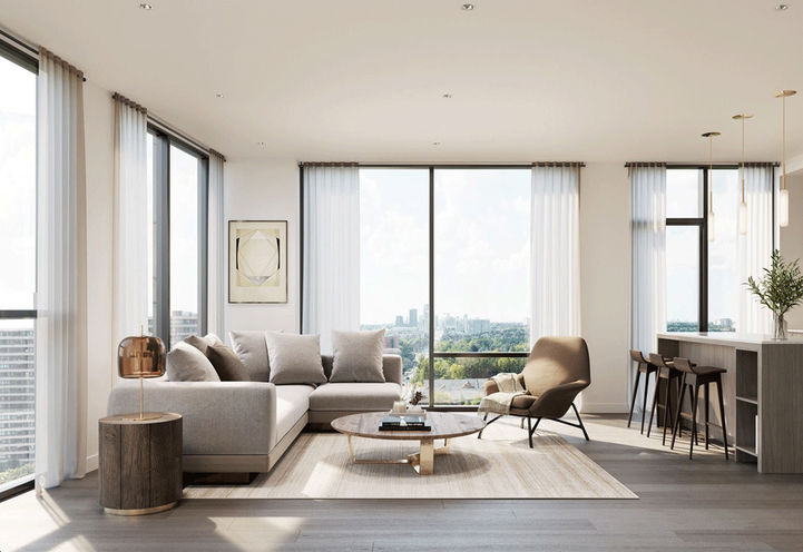 8188 Yonge Condos, Open Concept Living Area