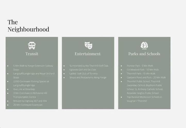 8188 Yonge Condos,  The Neighborhood Amenities
