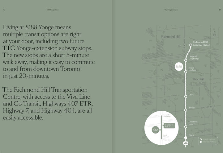 8188 Yonge Condos Transit Map