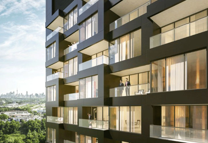 Balcony View of Crosstown Condos