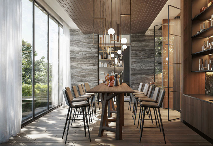 Bar at Crosstown Condos