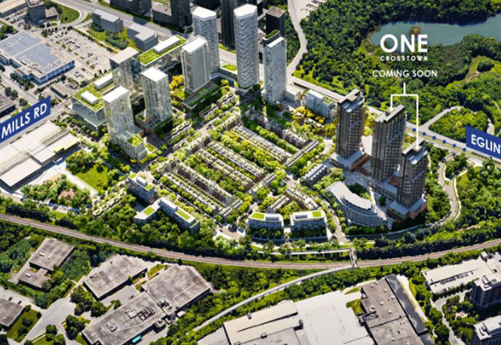 Crosstown Condos Aerial View