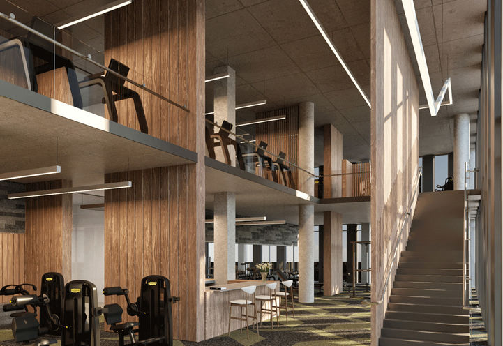 Gym at Crosstown Condos