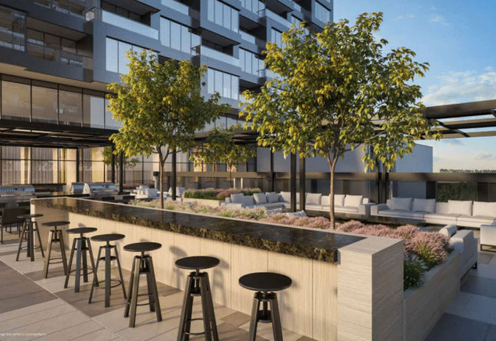 Rooftop Terrace at Crosstown Condos