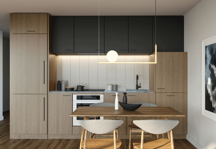 Suite Kitchen at Crosstown Condos