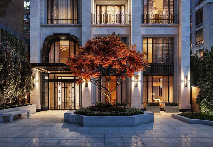 89 Avenue Condos Main Entrance and Courtyard Early Rendering