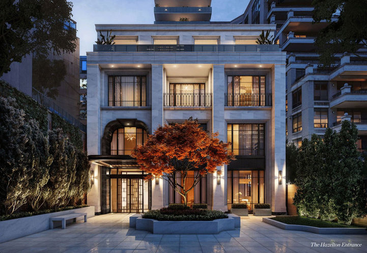 The Hazelton Alternative Entrance at 89 Avenue Condos