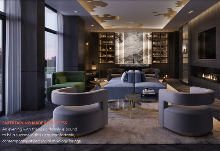 908 St. Clair West Condos Social Lounge