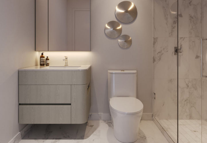 908 St. Clair West Condos Standard Bathroom