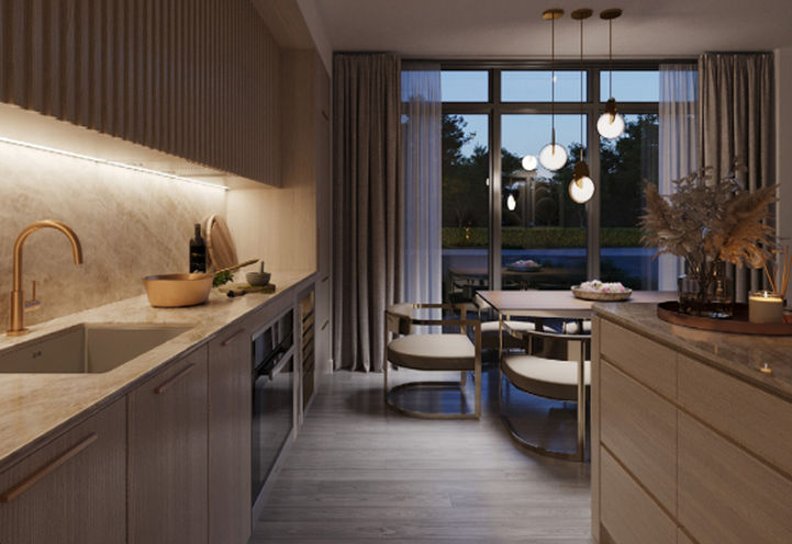 908 St. Clair West Condos Townhome Kitchen and Dining Area