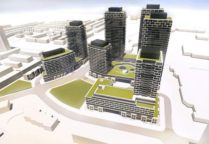 Looking South East to  91 Eglinton Ave East Condos 5