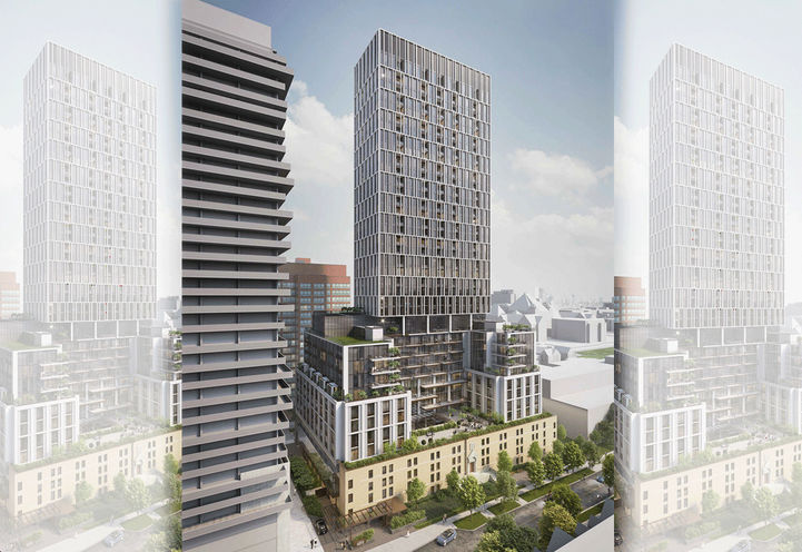 95 St. Joseph Street Condos Aerial Exterior View