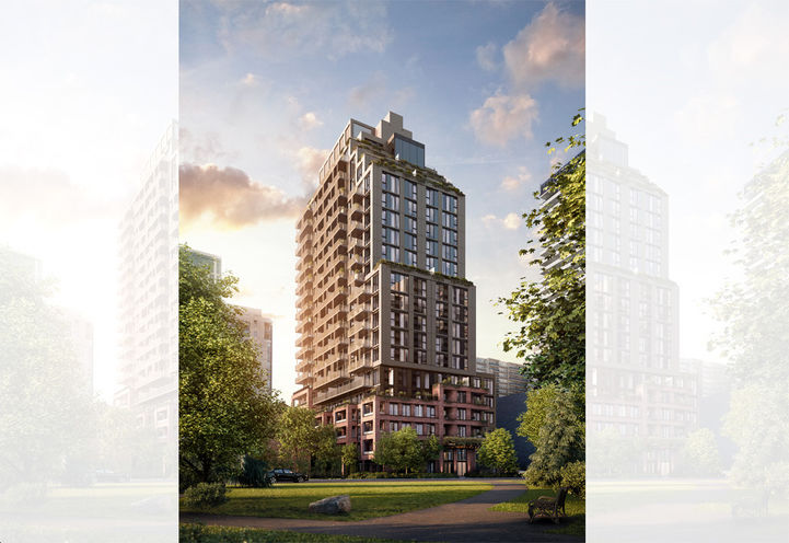 AKRA Condos Exterior View of Tower - Hero Shot