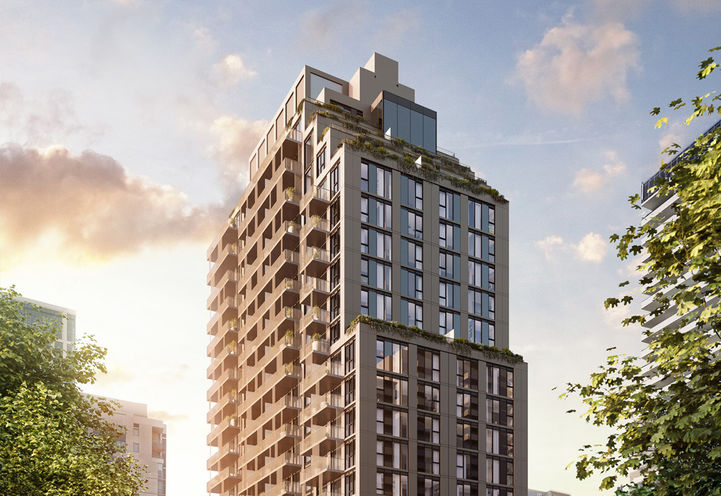 AKRA Condos Exterior View of Upper Levels