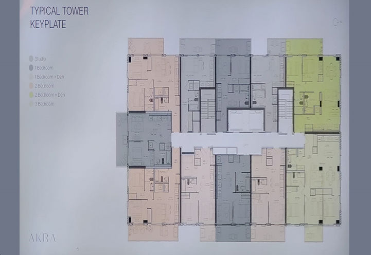AKRA Condos Typical Tower Keyplate