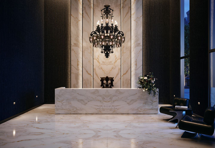 ALiAS Condos Grand Lobby with Seating and Concierge