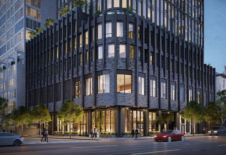 ALiAS Condos Podium and Street Level Exterior View