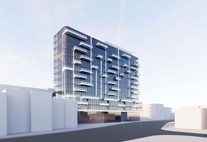 Early Rendering, Looking Northeast to Anx Condos at 328 Dupont St