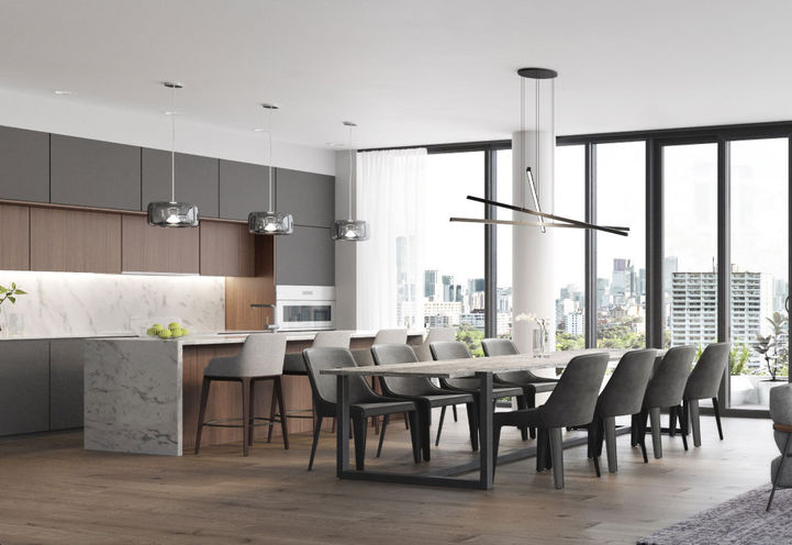 Penthouse Dining Room Suite Features and Finishes at Anx Condos