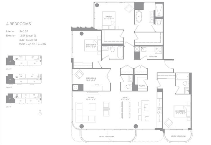Sample Floor Plan of Anx Condos