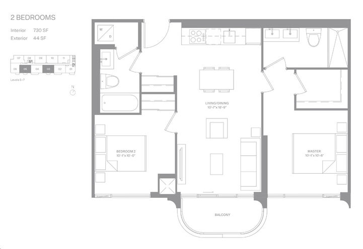 Sample Floor Plan of Anx Condos