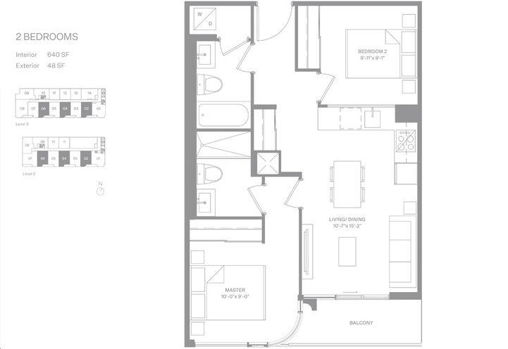 Sample Floor Plan of Anx Condos