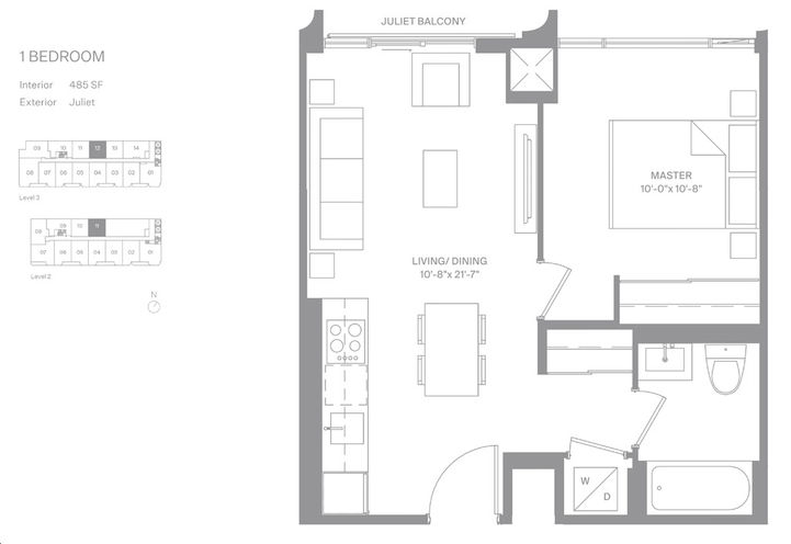 Sample Floor Plan of Anx Condos