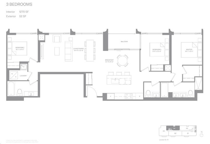 Sample Floor Plan of Anx Condos