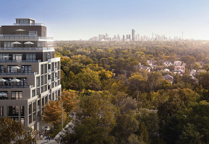 Addington Park Condos View of Outdoor Terraces