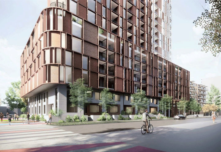 Street View: Intersection of  Bathurst and St. Clair Ave W at Alfie Condos