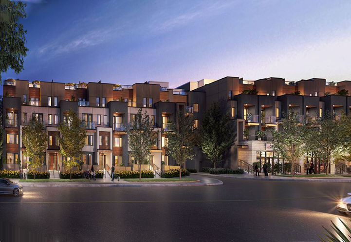 Amsterdam Urban Towns, Front View from Across the Street