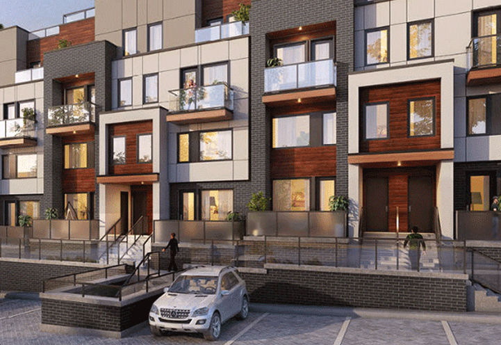 Amsterdam Urban Towns, Looking at the Staircase to each unit