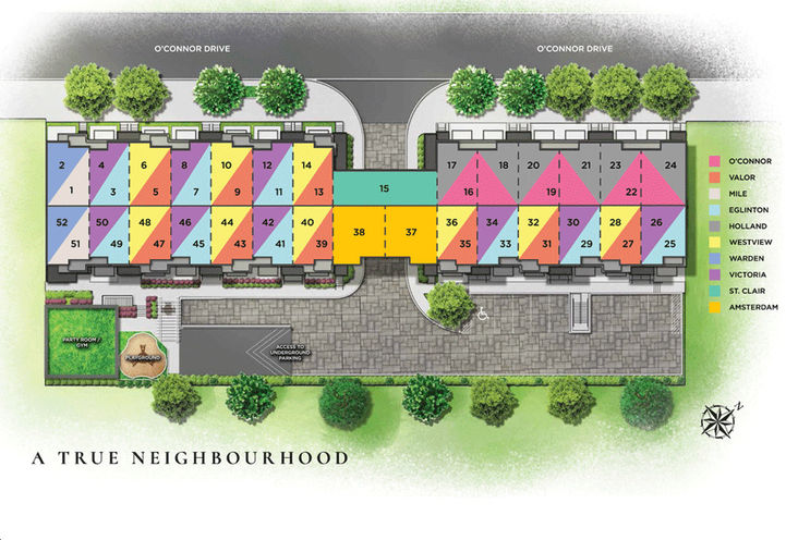 Amsterdam Urban Towns, Site Plan