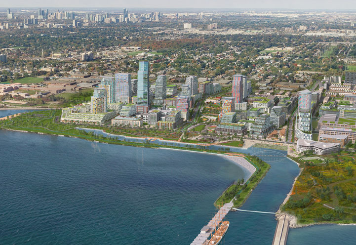 Aquanova Condos at Lakeview Village Bird's Eye View of Community