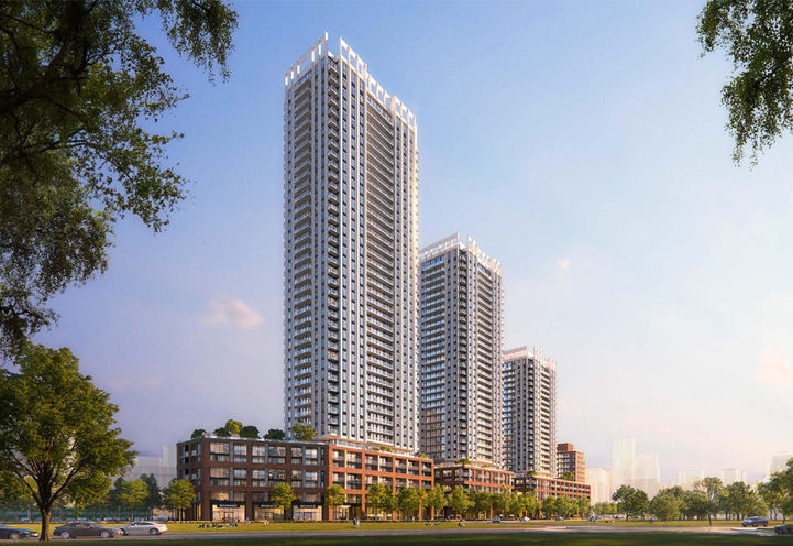 Arcadia District Condos Daytime View of Tower Exteriors Former Design