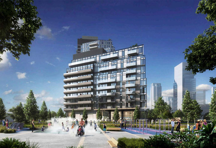 Arcadia District Condos Exterior Building View - Former Design