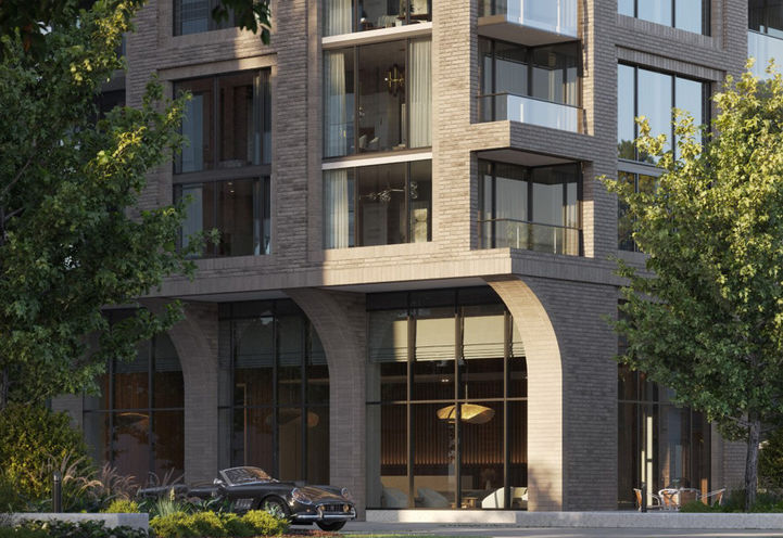 Arcadia District Condos Lower Corner View of Building