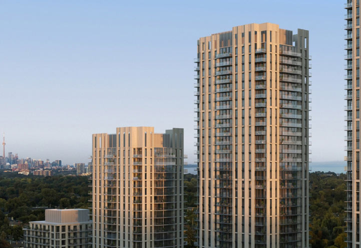 Arcadia District Condos Skyline View of Upper Level Exteriors