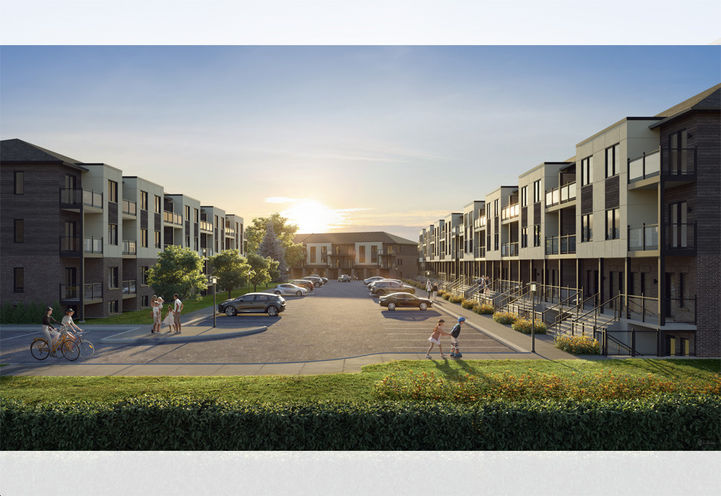 Argyle Village Homes Community View of Unit Exteriors