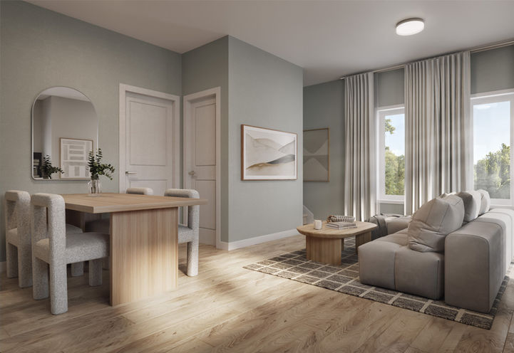 Argyle Village Homes Dining and Living Spaces