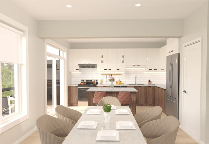 Aria Towns Dining Area and Kitchen