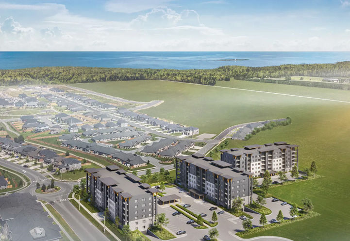 August Condos Aerial View of Community