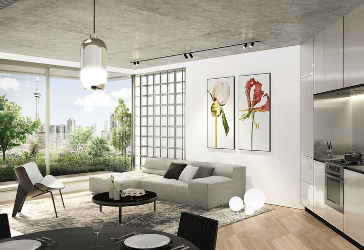 Living Room at BIG King Toronto Condos