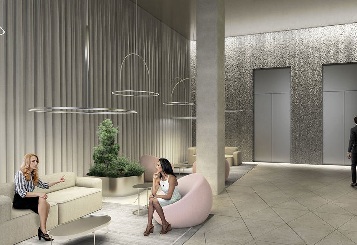 View inside the West welcoming Lobby