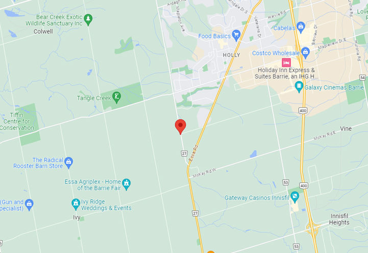 Barrie Towns Map View of Project Location