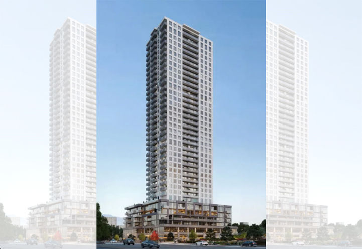 Bela Square 2 Condos Exterior View of 40 Storey Tower