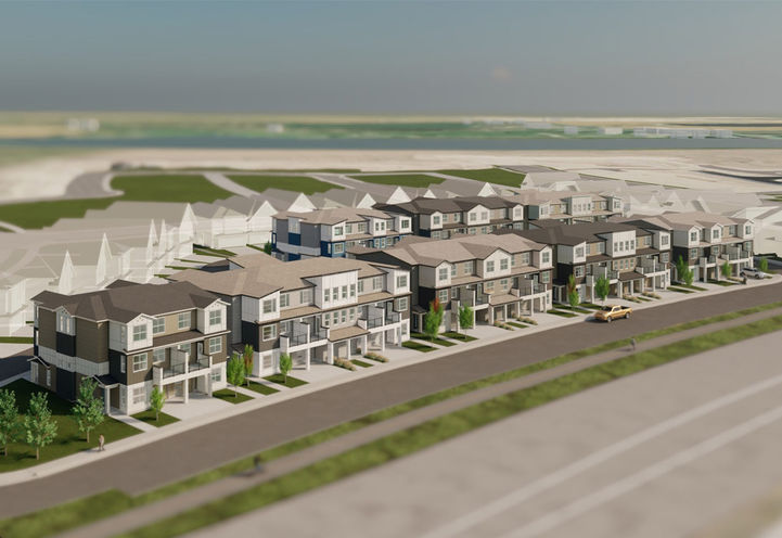 Belvedere Rise Towns Aerial View of Units